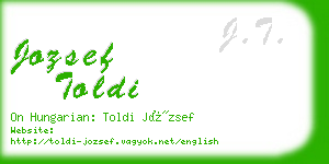 jozsef toldi business card